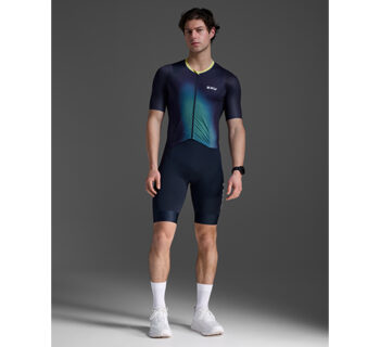 Skins TRY400トライアスロンウェア M 黒/黄 Tri400 M Skinsuit w. Front Zip Black/Yellow - SKINS