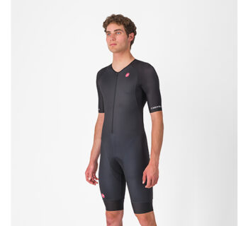 開催中セール一覧 CASTELLI CORE SHORT SLEEVEトライスーツ BLACK 2025年モデル ウェア